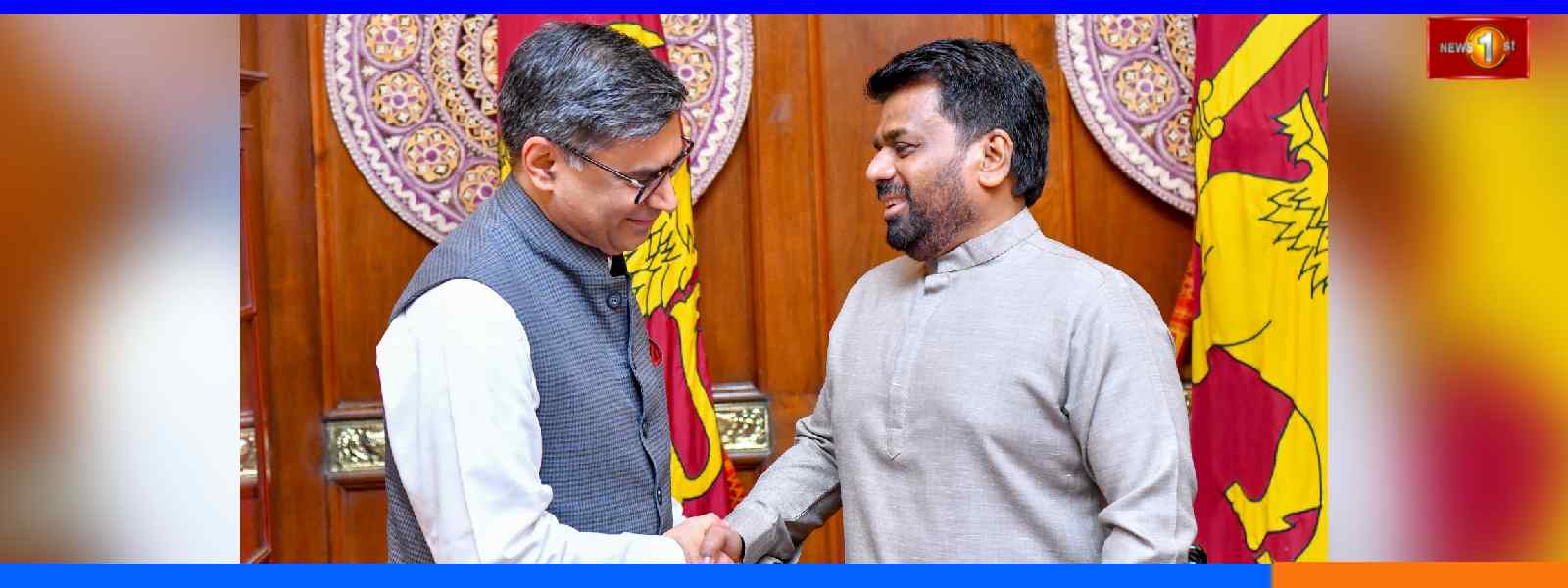 ජනපති සහ ඉන්දීය විදේශ ලේකම් අතර හමුවක්...